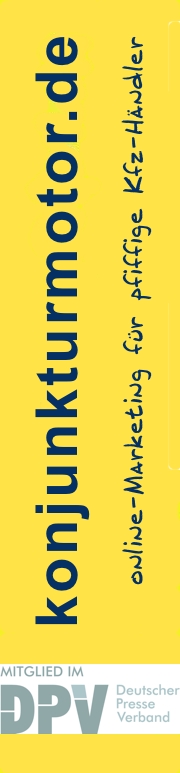 Unser Schriftzug: konjunkturmotor.de - Wir sind Ihre aktuelle Homepage!