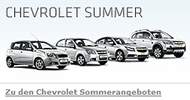 Die Sommerangebote von Chevrolet