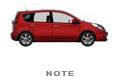 Das Bild zeigt den Nissan NOTE. Es ist gleichzeitig eine Schaltfl�che.