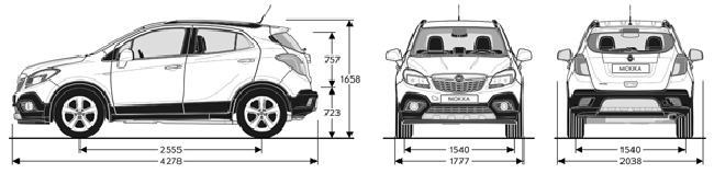 Autohaus Linke Grimma Opel Neuwagen Abmessungen Abmessungen Fur Den Opel Mokka X