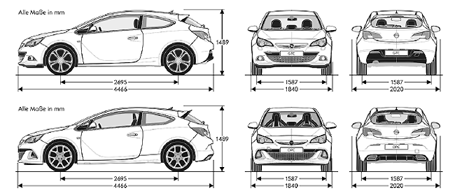 Autohaus Linke Grimma Opel Neuwagen Abmessungen Abmessungen Fur Den Opel Gtc