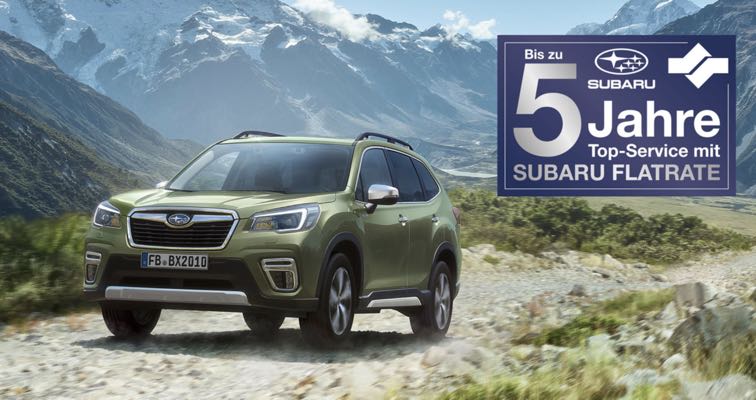 Subaru Service-Flatrate - Die beste Vorsorge für Ihren neuen Subaru