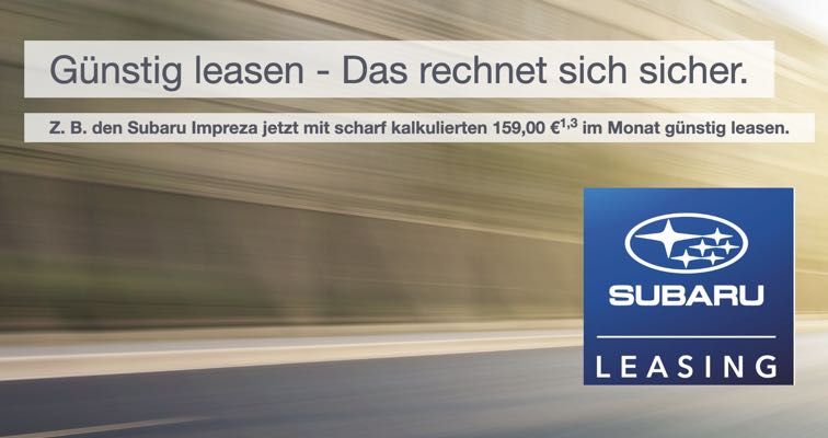 Subaru Leasing-Aktion