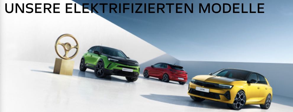 Unsere elektrifizierten Modelle 