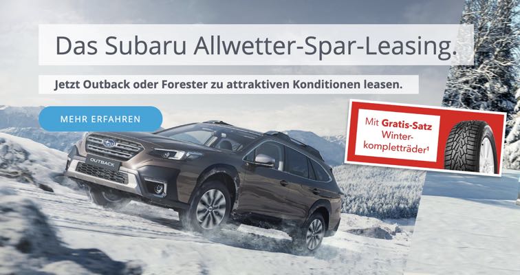Das Subaru-Allwetter-Spar-Leasing 