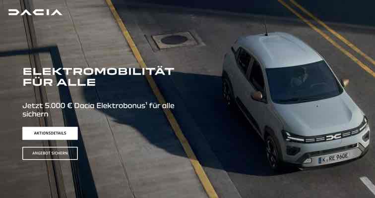 Dacia Elektro-Bonus