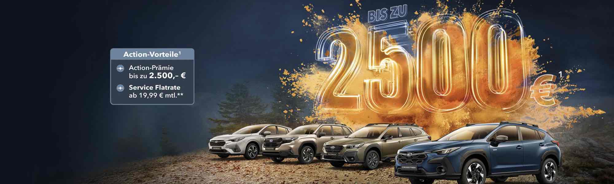 Großes Headerbild des Subaru Modelle zu attraktiven Konditionen