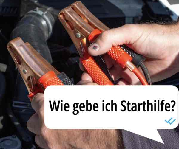 Wie gebe ich Starthilfe?