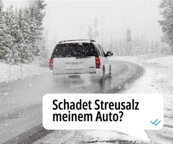 Schadet Streusalz meinem Auto?