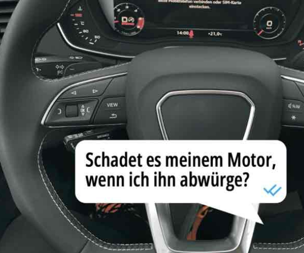 Schadet es dem Motor, wenn ich ihn abwürge?