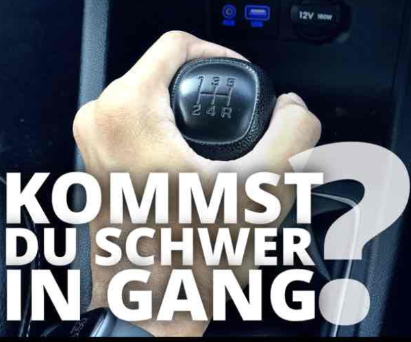 Kommst du schwer in Gang?