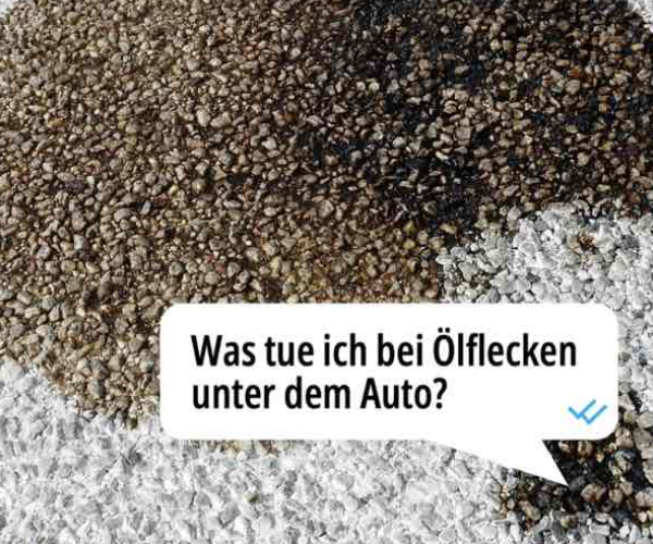 Ölflecken unter dem Auto?